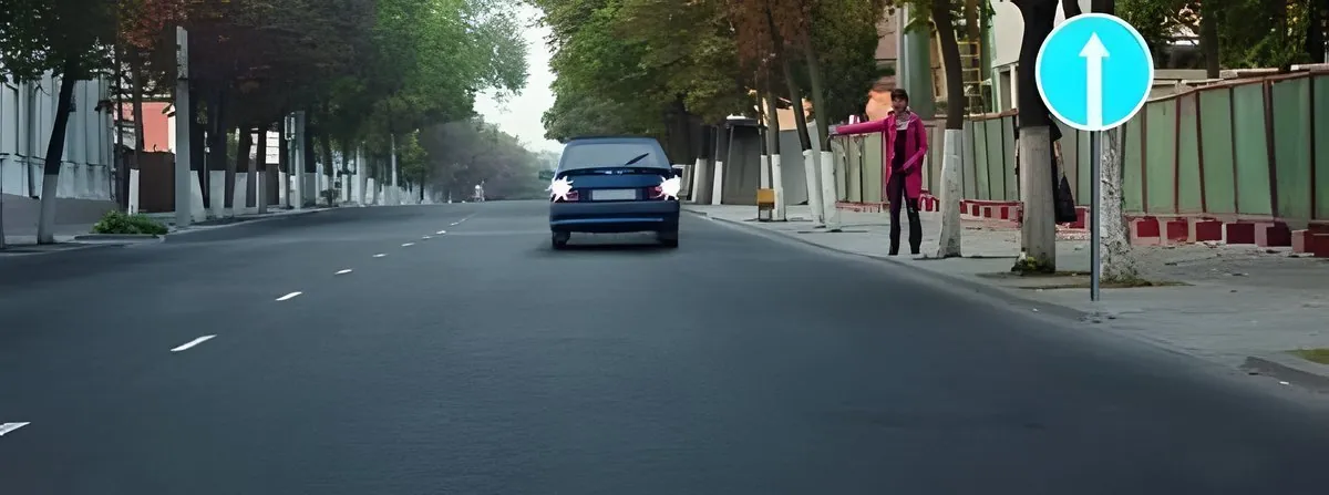 Հարց № 1.120․ Այս իրավիճակում թույլատրվու՞մ է հետընթացով մոտենալ ուղևորին։